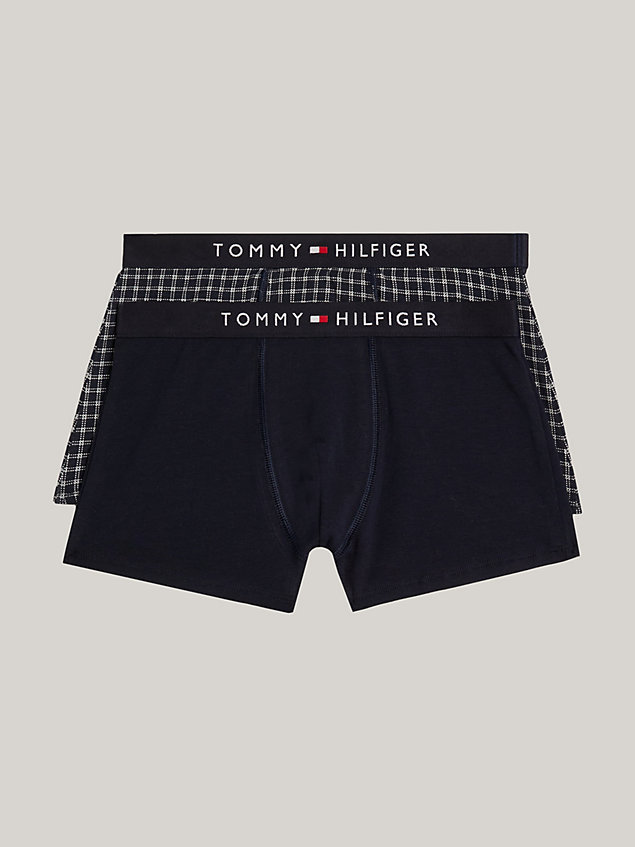 gold 2-pack th original logo waistband trunks for boys tommy hilfiger