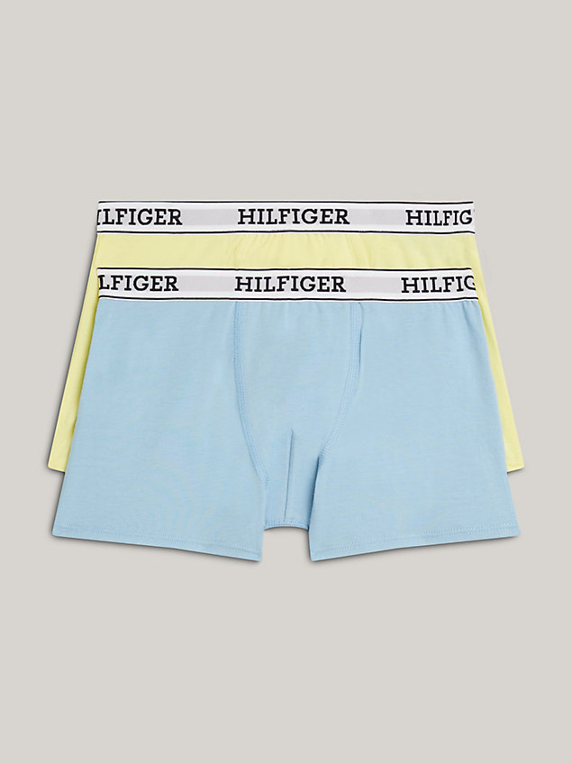gold hilfiger monotype set van 2 boxershorts voor jongens - tommy hilfiger