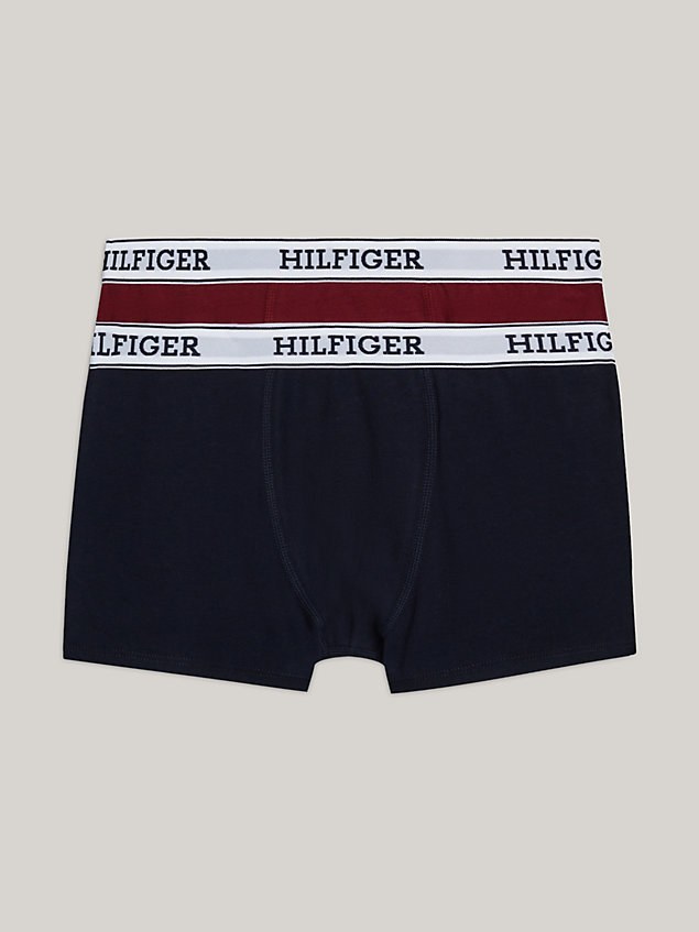gold 2-pack hilfiger monotype logo waistband trunks for boys tommy hilfiger