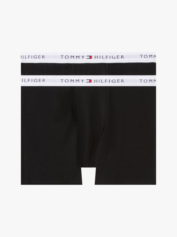 2-Pack Signature Logo Waistband Boxer Briefs — Black