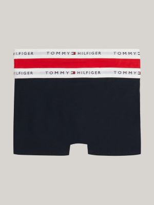 lot de 2 boxers signature jaune pour garçons tommy hilfiger