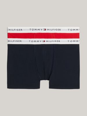 2 pack boxer aderenti signature con logo yellow da bambini tommy hilfiger