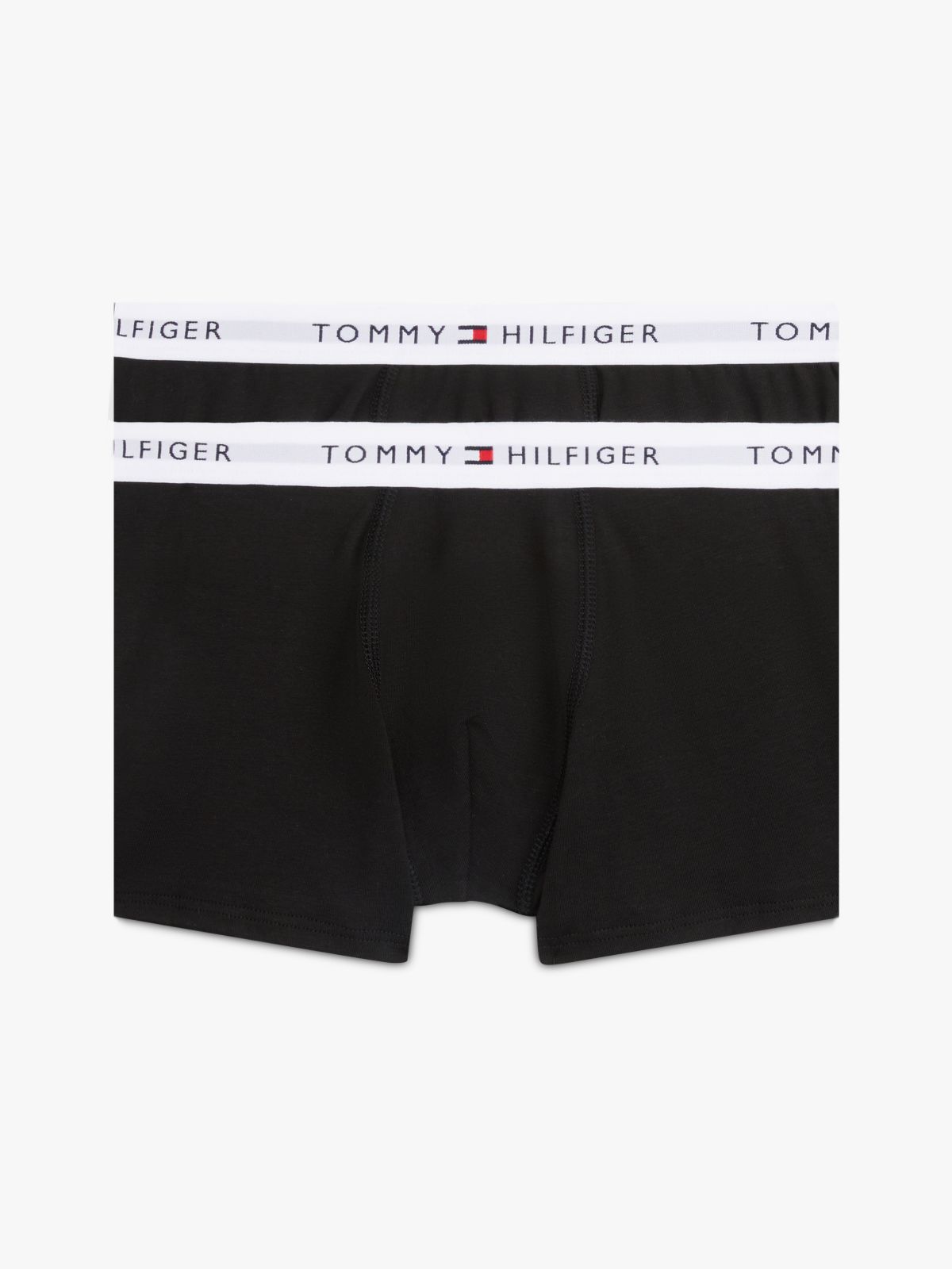 2-Pack Signature Logo Waistband Trunks — Black
