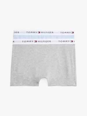 lot de 2 boxers signature bleu pour garçons tommy hilfiger