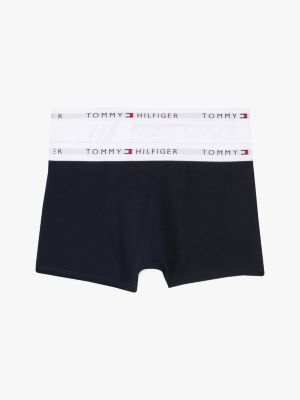 2 pack boxer aderenti signature bianco da bambini tommy hilfiger