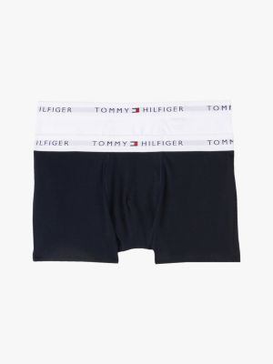 2 pack boxer aderenti signature con logo multi da bambini tommy hilfiger