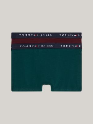 2 pack boxer aderenti signature multicolore da bambini tommy hilfiger