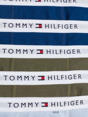 7 pack boxer aderenti signature con logo blu da bambini tommy hilfiger