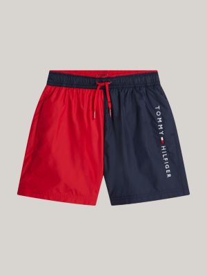 short de bain original colour-block à cordon bleu pour garçons tommy hilfiger