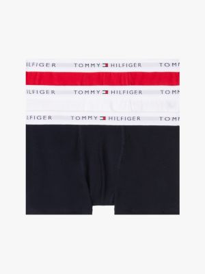 multi 3er-pack signature trunks mit logomuster für jungen - tommy hilfiger