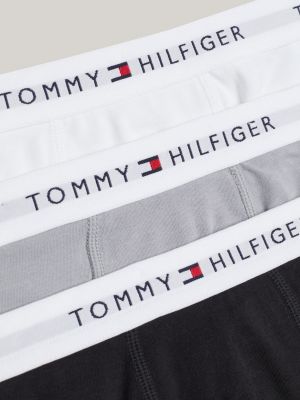 3 pack boxer aderenti con elastico iconico beige da bambini tommy hilfiger