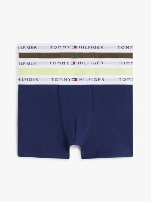multi 3-pack signature logo waistband trunks for boys tommy hilfiger