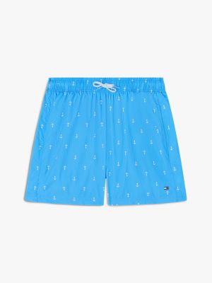 multi print mid length swim shorts for boys tommy hilfiger