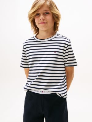completo pigiama signature regular fit multicolore da bambini tommy hilfiger