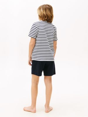completo pigiama signature regular fit multicolore da bambini tommy hilfiger