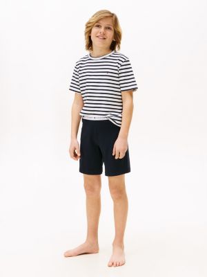 multi signature regular pyjama set for boys tommy hilfiger