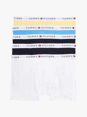 5 pack boxer aderenti signature con logo multi da bambini tommy hilfiger