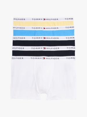 lot de 5 boxers signature à motif logo plusieurs couleurs pour garçons tommy hilfiger