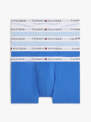 multi 5-pack signature logo waistband trunks for boys tommy hilfiger