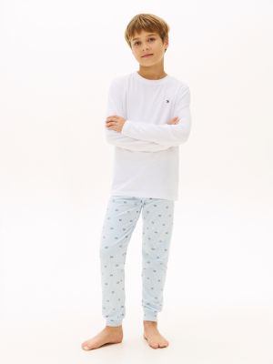 Signature Cuffed Leg Long Pyjama Set