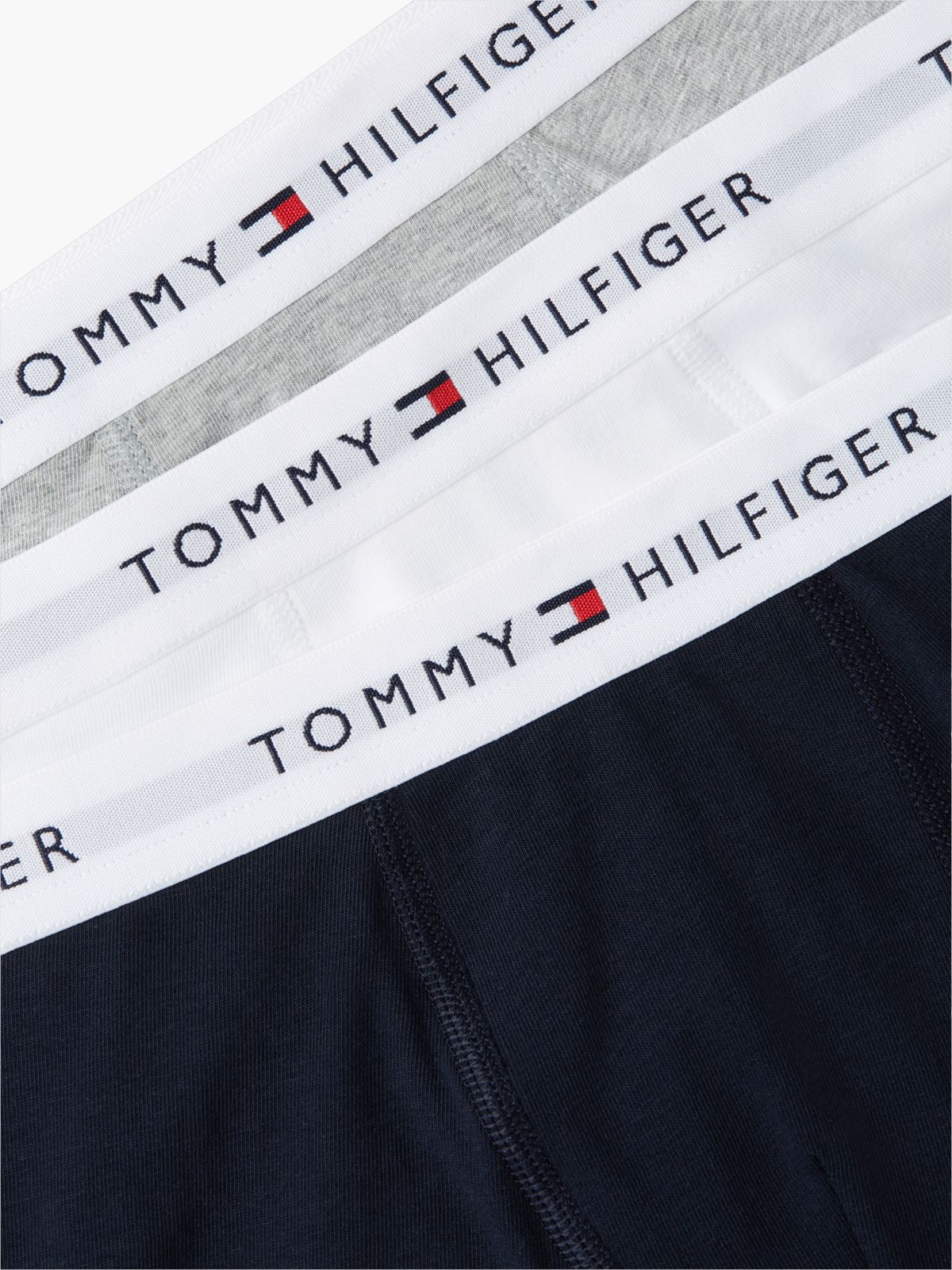 3-Pack Signature Logo Waistband Trunks — Brown