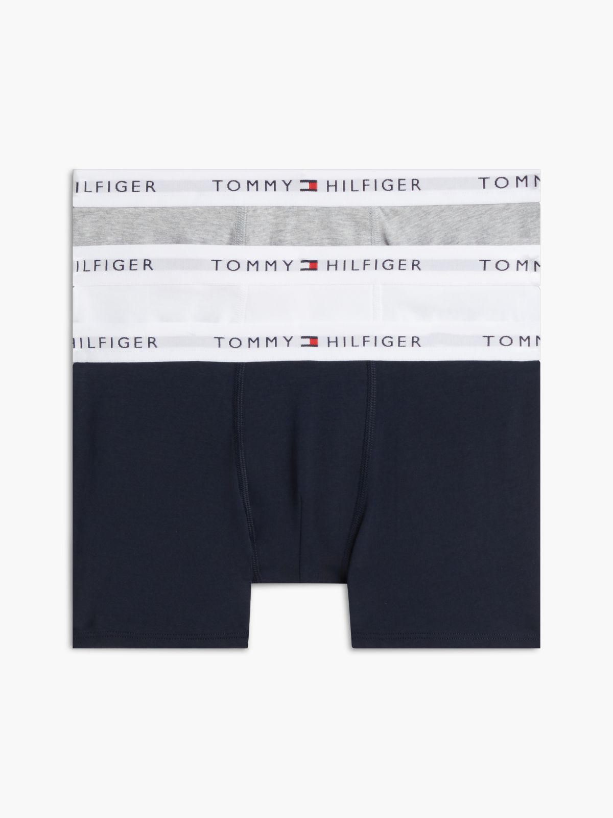 3-Pack Signature Logo Waistband Trunks — Brown