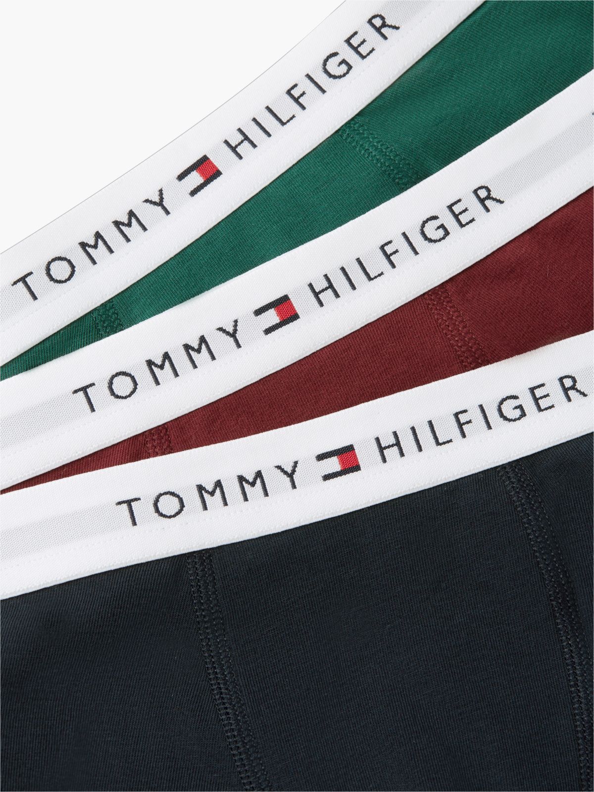 3-Pack Signature Logo Waistband Trunks — Brown