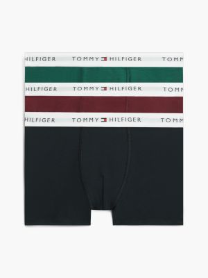 lot de 3 boxers ceinture à logo brown pour garçons tommy hilfiger