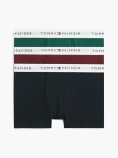 3-Pack Signature Logo Waistband Trunks — Brown 1
