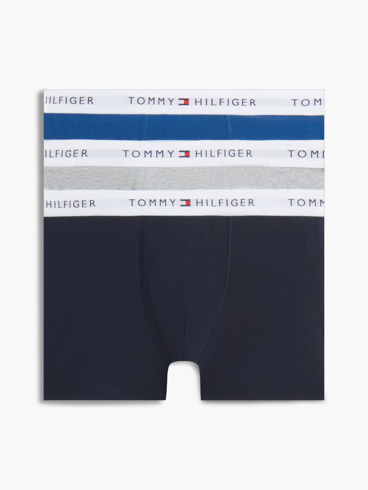 3-Pack Signature Logo Waistband Trunks — Brown