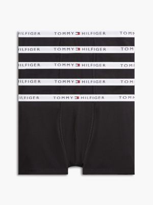 lot de 5 caleçons signature à ceinture à logo multi pour garçons tommy hilfiger