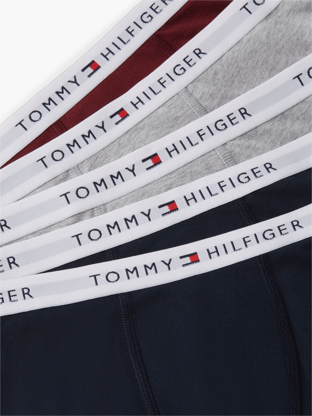 5-Pack Signature Logo Waistband Trunks — Blue