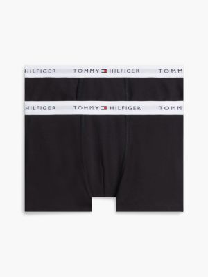 orange 2-pack signature logo waistband trunks for boys tommy hilfiger