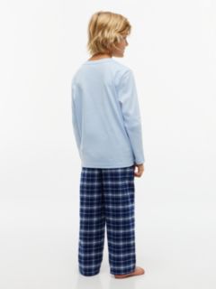 Signature Check Long Sleeve Pyjama Set — Brown 4