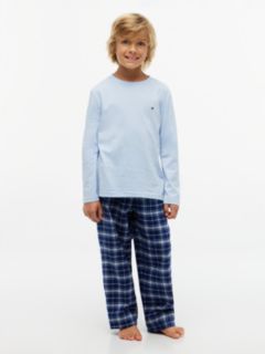 Signature Check Long Sleeve Pyjama Set — Brown 1