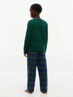Signature Check Long Sleeve Pyjama Set — Brown 4
