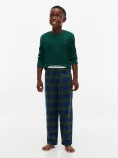 Signature Check Long Sleeve Pyjama Set — Brown 1