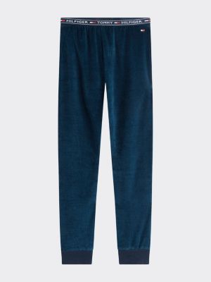 tommy hilfiger velour joggers