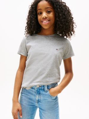 multi 2-pack signature crew neck t-shirts for girls tommy hilfiger