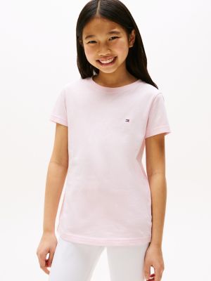 multi 2-pack signature crew neck t-shirts for girls tommy hilfiger