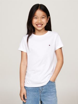 multi 2-pack signature crew neck t-shirts for girls tommy hilfiger