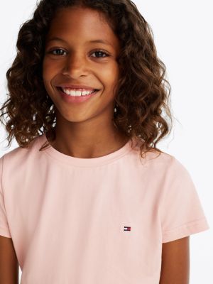 yellow 2-pack signature crew neck t-shirts for girls tommy hilfiger