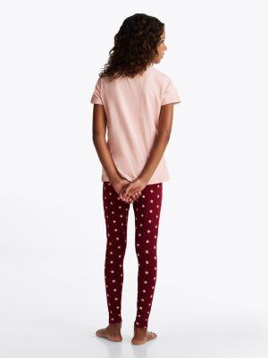 yellow 2-pack signature crew neck t-shirts for girls tommy hilfiger