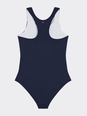 tommy hilfiger flag one piece swimsuit