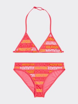 tommy hilfiger logo bikini set