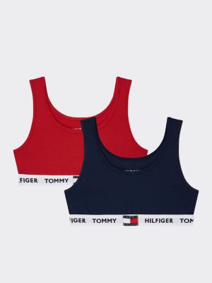 tommy hilfiger bralette red and blue