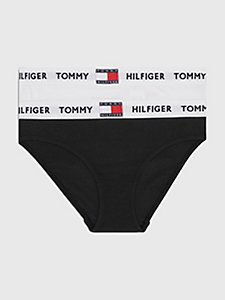 white 2-pack tommy 85 stretch cotton briefs for girls tommy hilfiger