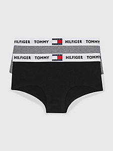 beige 2er-pack slips mit logo-taillenbund für girls - tommy hilfiger