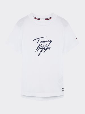 tommy hilfiger signature logo t shirt