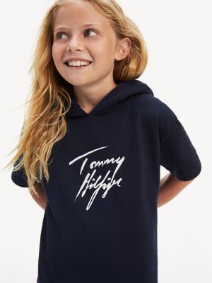 tommy hilfiger pure cotton logo hoodie